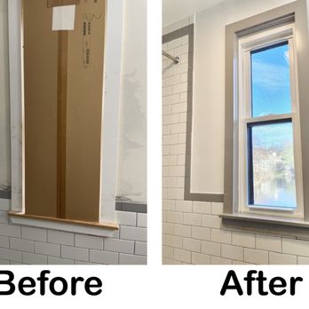 Oliver Painting - Bathroom before and after - Painters Near Me - Marlborough, Massachusetts