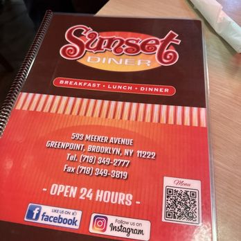 Sunset Diner - Menu - Diners Near Me - Brooklyn, New York