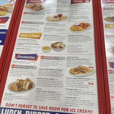 Menu photo 1 Friendly's South Portland, ME