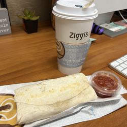 Ziggi's Coffee - 20 ounce Spicy Chai & Breakfast Burrito
