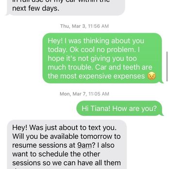 The Wellness Sanctuary - Proof she never completed my services and owes me a refund! - Massage Therapy Near Me - Atlanta, Georgia The Wellness Sanctuary - Proof she never completed my services and owes me a refund! - Massage Therapy Near Me - Atlanta, Georgia