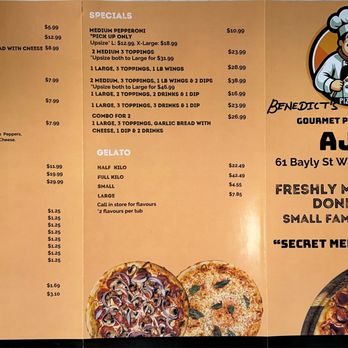 Benedict's Pizzeria - Pizza Near Me - Ajax, Ontario Benedict's Pizzeria - Pizza Near Me - Ajax, Ontario