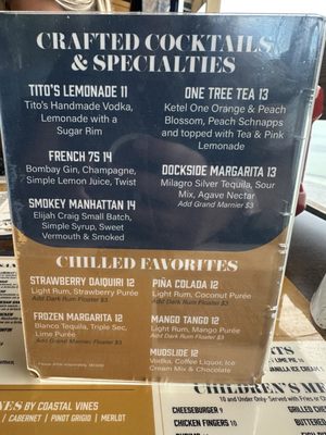 Menu photo 3 Backwaters on Sand Key Clearwater Beach, FL