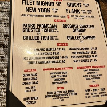 Biggest Little Steakhouse - Menu - Steakhouses Near Me - Reno, Nevada