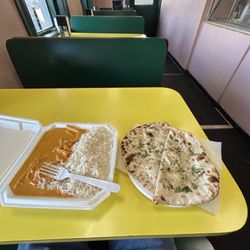 Garlic Naan & Chicken Tikka Masala