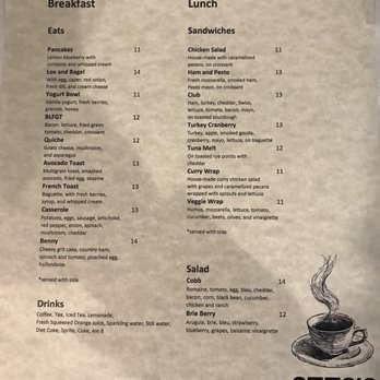 Otto's - Brunch Menu as of August 2018 - Breakfast & Brunch Near Me - Covington, Kentucky