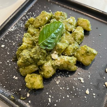 Rome's Flavours - Home Made Gnocchi in Basil Pesto Pasta - Desserts Near Me - Winter Park, Florida Rome's Flavours - Home Made Gnocchi in Basil Pesto Pasta - Desserts Near Me - Winter Park, Florida