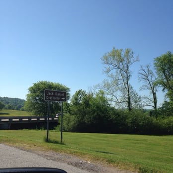 The Jack Daniel Distillery - Follow this sign - Distilleries Near Me - Lynchburg, Tennessee