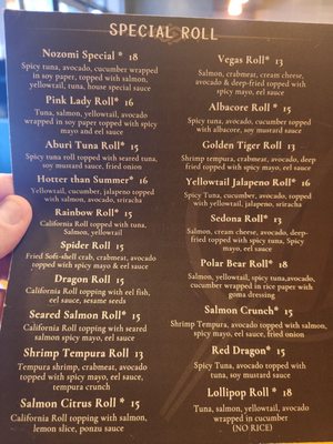 Menu photo 3 Nozomi Sushi House Chandler, AZ Menu photo 3 Nozomi Sushi House Chandler, AZ