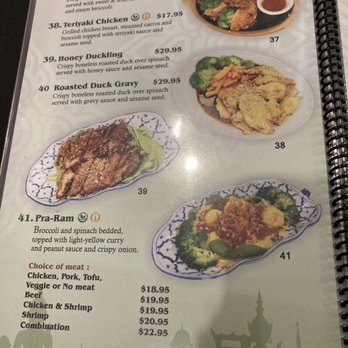 The Basil Restaurant - Entree menu with pictures - Thai Near Me - Carson City, Nevada