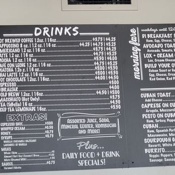 DI Coffee Bar - Drink menu. At some point I need to find out what some of this is! - Coffee & Tea Near Me - Tampa, Florida DI Coffee Bar - Drink menu. At some point I need to find out what some of this is! - Coffee & Tea Near Me - Tampa, Florida