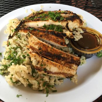 Dr Grubb's - Blackened chicken with brown rice and teriyaki sauce - American Near Me - Claremont, California