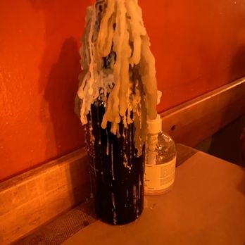 7 Numbers Restaurant - Wine bottle candle holder - Italian Near Me - Toronto, Ontario