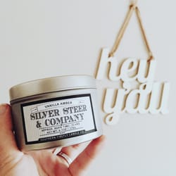 Silver Steer and Company - Candle and Sign from Silver Steer & Co.