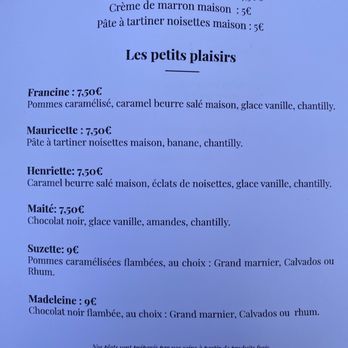 sarrasin biaritz - Menu crêpes - Creperies Near Me - Biarritz, 64