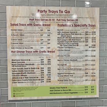 Fratellino's Italian Kitchen - Catering menu - Italian Near Me - Orange, California Fratellino's Italian Kitchen - Catering menu - Italian Near Me - Orange, California