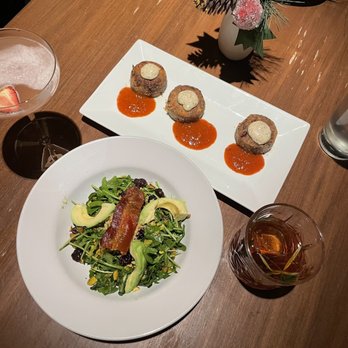 Bavette Grill - Short Rib Croquettes, Signature Side Salad - New American Near Me - Plano, Texas