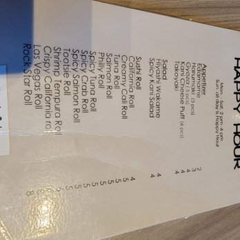 Sushi Rock & Grill - Happy. Hour menu - Sushi Bars Near Me - Gilbert, Arizona Sushi Rock & Grill - Happy. Hour menu - Sushi Bars Near Me - Gilbert, Arizona