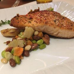 Rise - Pink Pepper Roasted Salmon Filet.