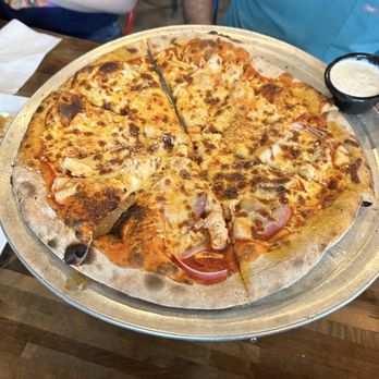 Post Office Pies - Barbecue chicken pizza with half onions - Pizza Near Me - Mountain Brook, Alabama