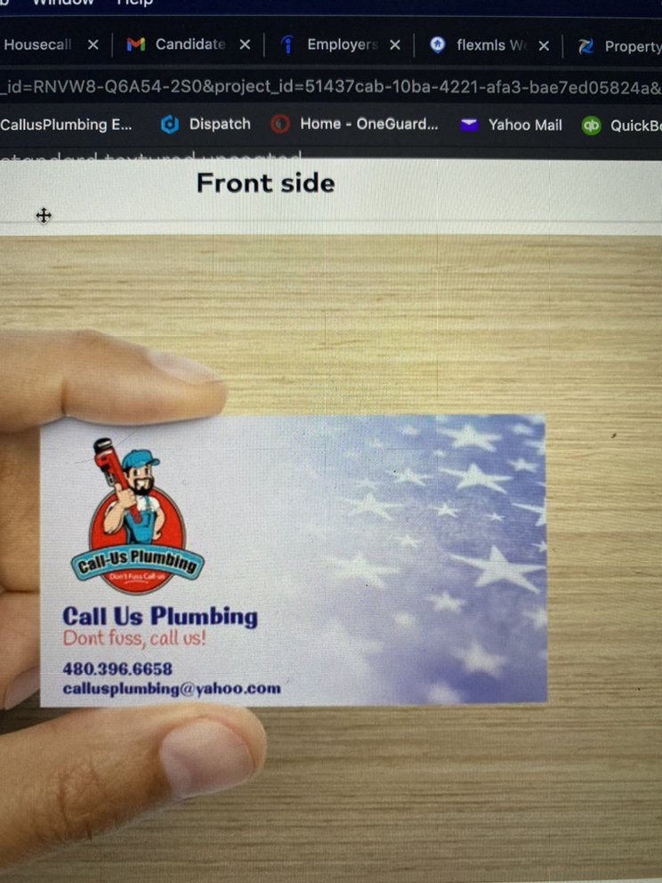 Slide of Call Us Plumbing