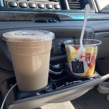 Bowls N Brews - go buff monkey and the fruit cup - Juice Bars & Smoothies Near Me - Santee, California Bowls N Brews - go buff monkey and the fruit cup - Juice Bars & Smoothies Near Me - Santee, California