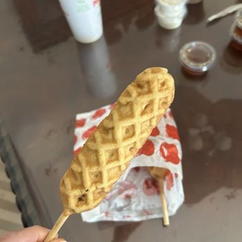 PowerSoul Cafe - Sausage Waffle On A Stick - Certified Gluten-Free - Gluten-Free Near Me - Las Vegas, Nevada PowerSoul Cafe - Sausage Waffle On A Stick - Certified Gluten-Free - Gluten-Free Near Me - Las Vegas, Nevada