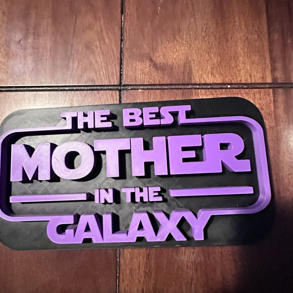 Nova 3D Design Studio - The Best Mother in the Galaxy (Purple) - 3D Printing Near Me - Mill Valley, California Nova 3D Design Studio - The Best Mother in the Galaxy (Purple) - 3D Printing Near Me - Mill Valley, California