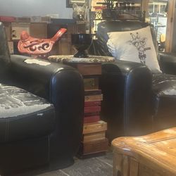 Cigar Shenanigans - Ripped pillows and two of many destroyed chairs that reside here.