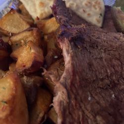 Tres Gauchos - Flank steak, overcooked.