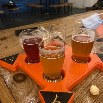 Fort Orange Brewing - a flight of beers - Breweries Near Me - Albany, New York