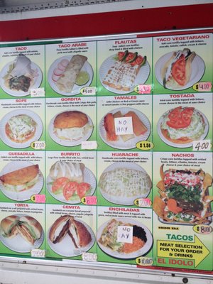 Menu photo 1 Tacos El Idolo New York, NY