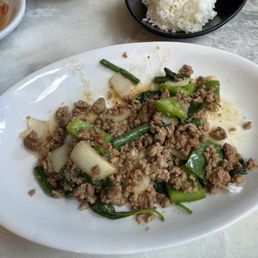 Basil with ground pork Basil with ground pork