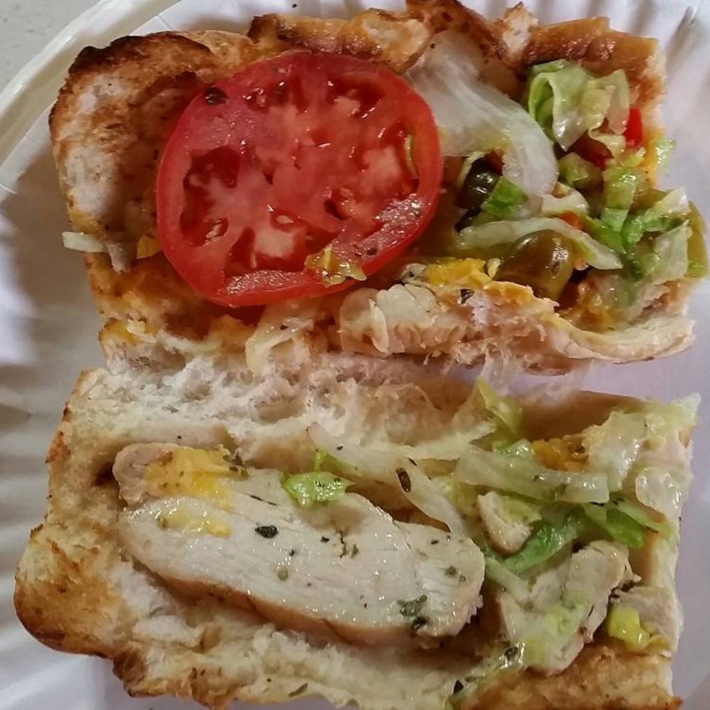 Potbelly - Here's my bigs grilled chicken & cheddar sandwich that I unwrapped after I got home. - Sandwiches Near Me - Gurnee, Illinois