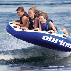 Breakwater Adventures - Here we see an aerial tubing maneuver induce a spectrum of emotion.