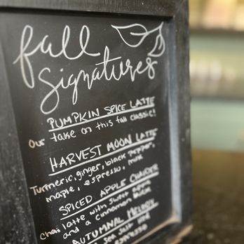 Saloon Coffee - a menu on a chalkboard - Coffee & Tea Near Me - Malibu, California