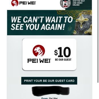 Pei Wei Asian Kitchen - Manager response. - Chinese Near Me - Phoenix, Arizona Pei Wei Asian Kitchen - Manager response. - Chinese Near Me - Phoenix, Arizona