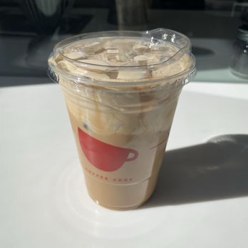 Coffee Code Espresso Bar - Iced peanut butter top latte - Coffee & Tea Near Me - Fullerton, California