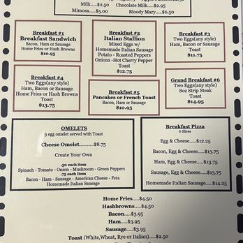 Gagster's - Breakfast Menu - Breakfast & Brunch Near Me - Niagara Falls, New York