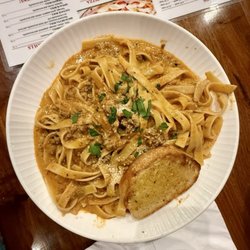 Chef Paolino Cafe - Rich savory fettucini bolognese