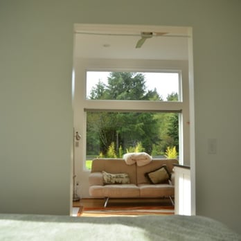 Olson's Cabins - The view from the bed... heaven. - Vacation Rentals Near Me - Forks, Washington