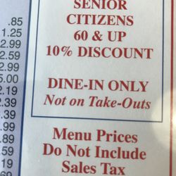 Hometown Bar-B-Que - SENIOR DISCOUNT
HAVE TO ASK