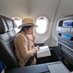American Airlines - Flight AA 992. CUN to CLT. Cancun to Charlotte. Wife in Seat 4A. I'm in 4C. Priority Business.