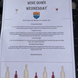 Woodstone Meadows - Wine Down Wednesday at Base Camp restaurant.