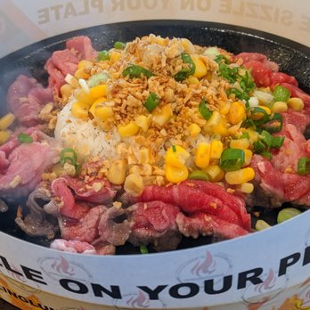 Sizzling Lunch - Garlic rice with beef - Steakhouses Near Me - Cupertino, California