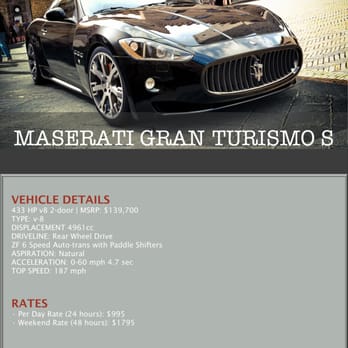Speed Dreams - Maserati Gran Turismo S - Car Rental Near Me - Dallas, Texas Speed Dreams - Maserati Gran Turismo S - Car Rental Near Me - Dallas, Texas
