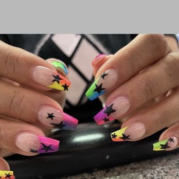 Millenium Nails - Love the stars! - Nail Salons Near Me - Merchantville, New Jersey