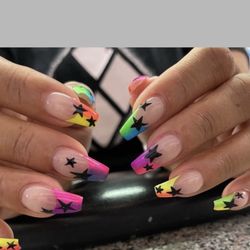 Millenium Nails - Love the stars!