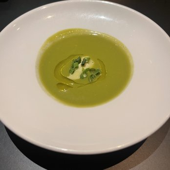 Gary Danko - Amuse bouche. Asparagus soup. - New American Near Me - San Francisco, California