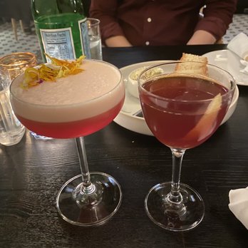 Forsythia - #6 on the left Fernet Me Not on the right - Modern European Near Me - Philadelphia, Pennsylvania